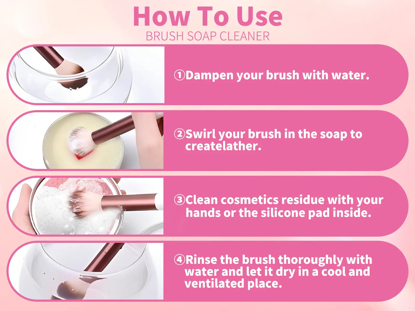 Solid Soap Brush Cleaner